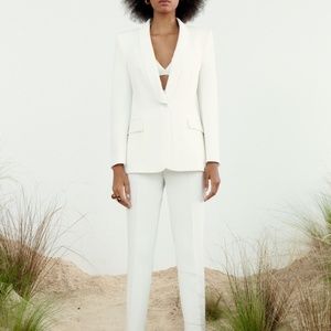 New With Tags Zara Oyster White Blazer